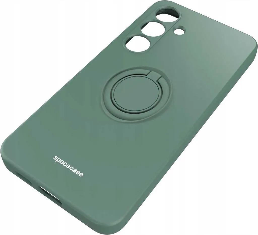 Custodia Galaxy S24 Verde SpaceCase: Stile e Presa con Anello Ring - 5