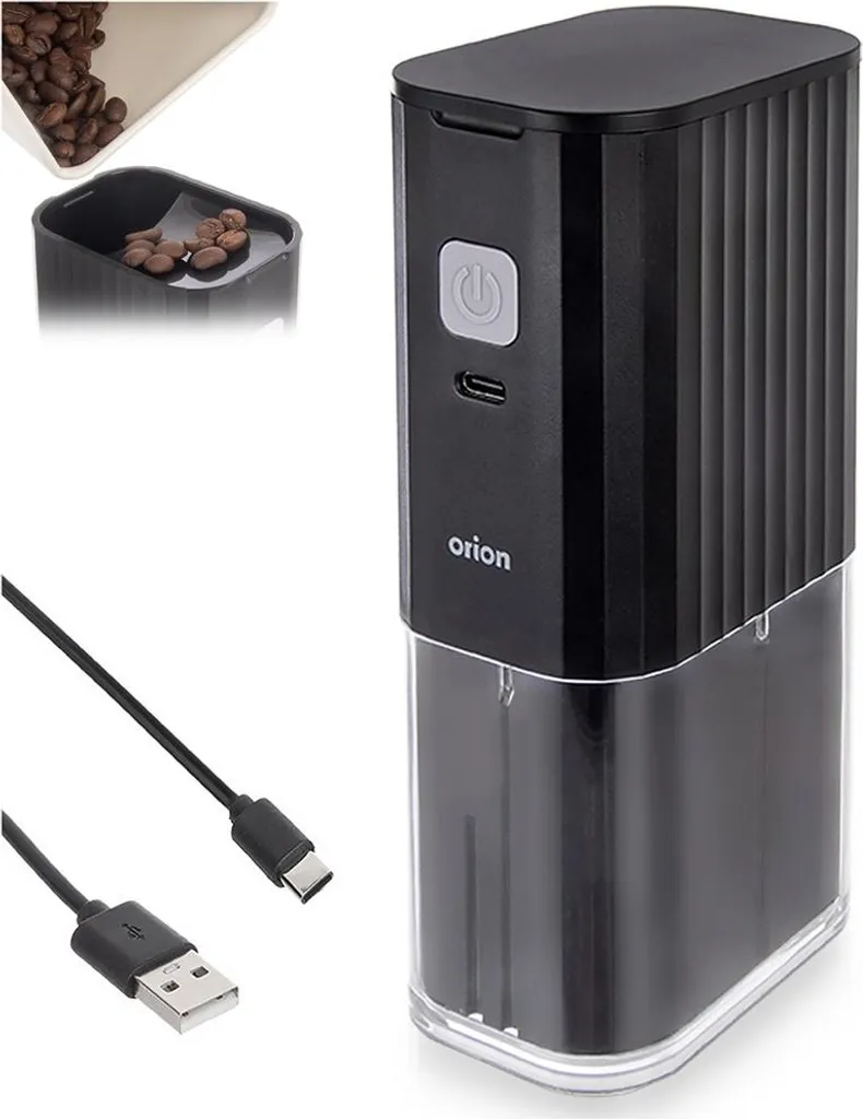 Broyeur à café nomade 16 cm électrique et rechargeable par USB-C