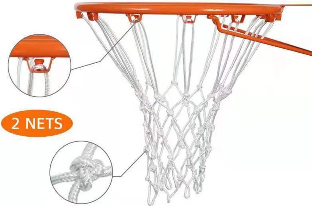 INF Robustes Basketballnetz aus Polyester – 5,0 mm dick