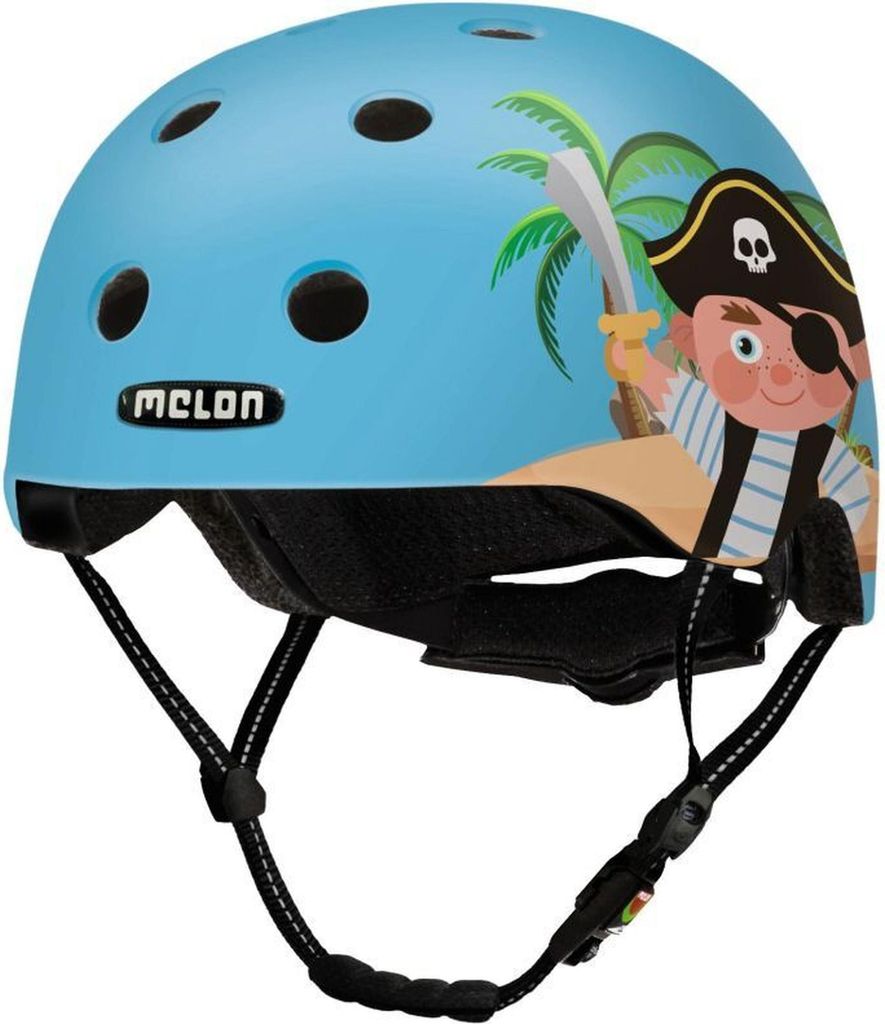 MELON Kinderfahrradhelm Urban Active, little pirat matt