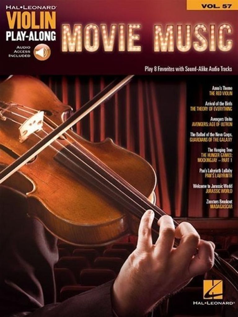 Movie Music: Violin Play-Along Volume 57