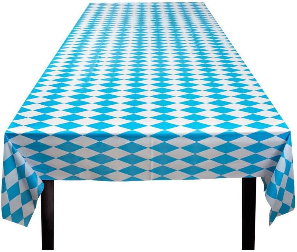 Nappe bavaroise à carreaux bleus et blancs (130 x 180cm) Image du produit 