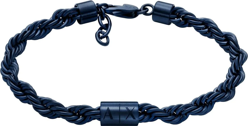 Armani Exchange Bracciale Catena Nero Uomo - Look Metropolitan A|X