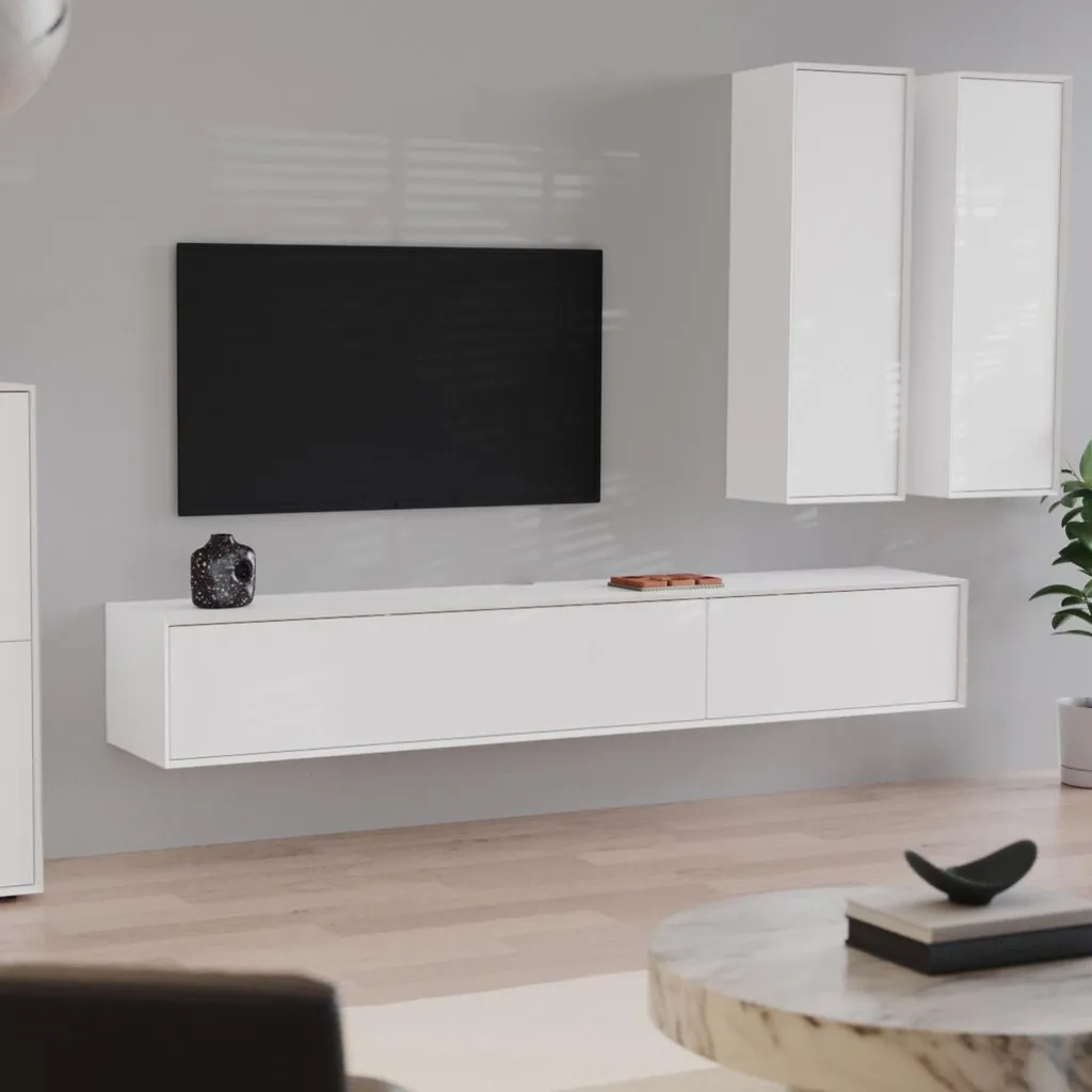 Banc TV long 240 cm avec rangements ORÉLIA CALICOSY Finition Naturelle