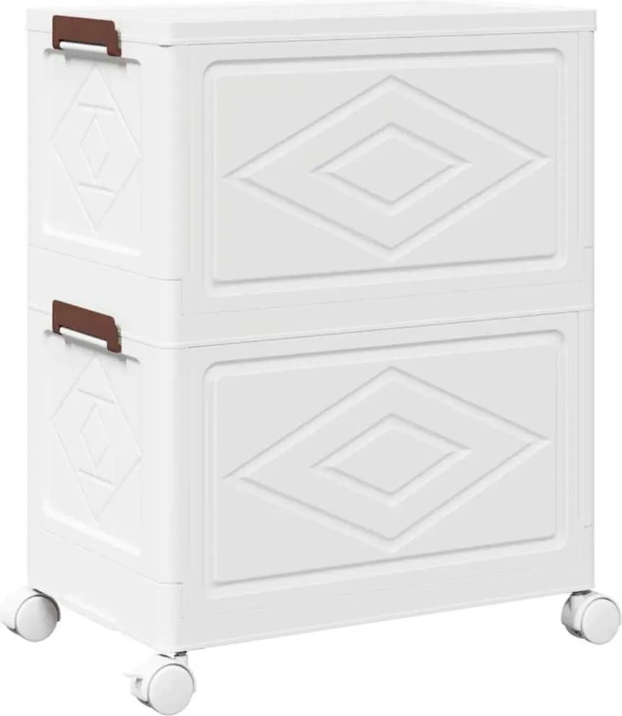 Carrello Portaoggetti Impilabile vidaXL 28L - Ottimizzazione Logistica Casa - 7