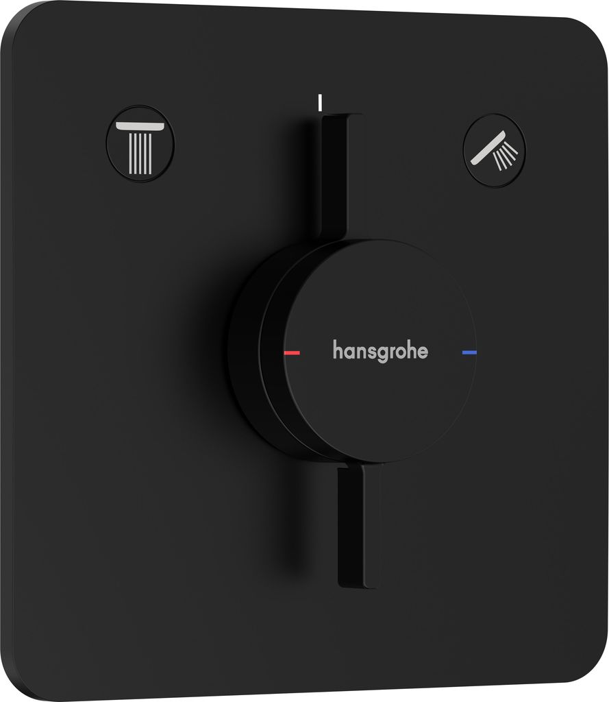 hansgrohe DuoTurn Q Mischer, Unterputz, 2 Verbraucher, 2 Funktionen, Soft Edge Rosette, 75414670