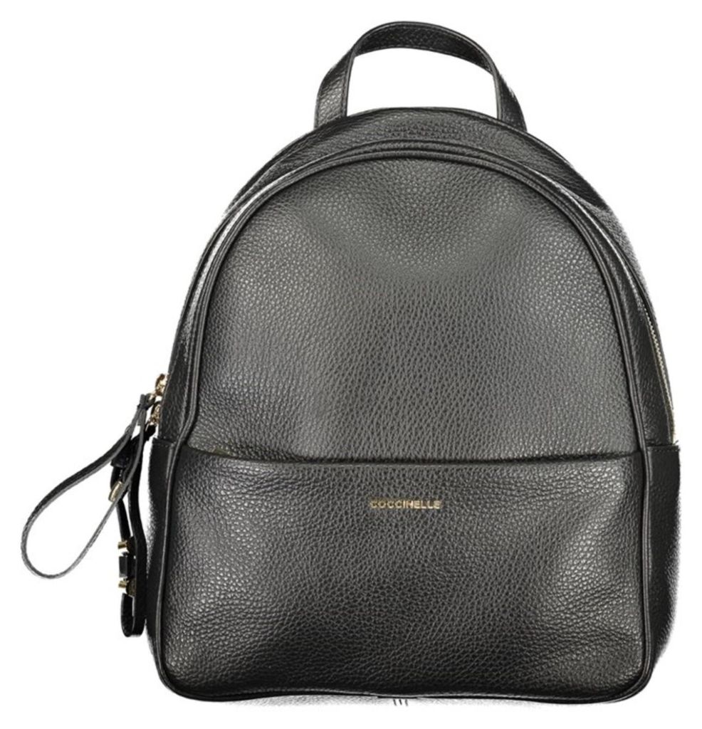 Coccinelle Nory Medium Rucksack schwarz genarbtes Leder Produktbild 