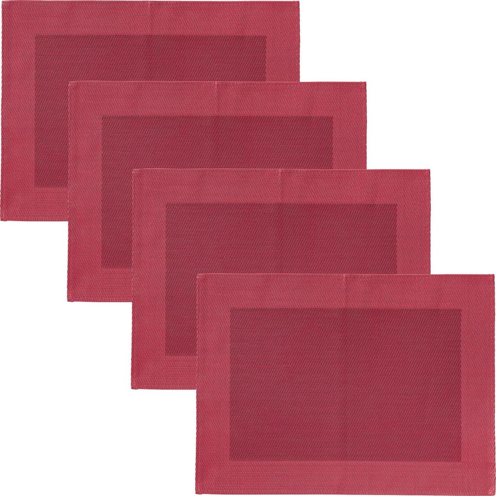 Erwin Müller Tischset Lissabon" 4er-Pack weinrot 33x45 cm"