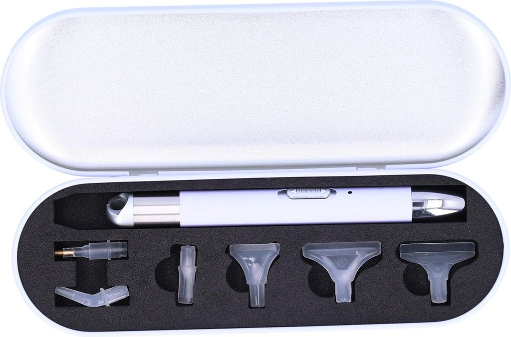 Bohrstift, leuchtend, über USB aufladbar, Kreuzstich-Applikation, Diamant-Malwerkzeug mit Aufbewahrungsbox, Violett