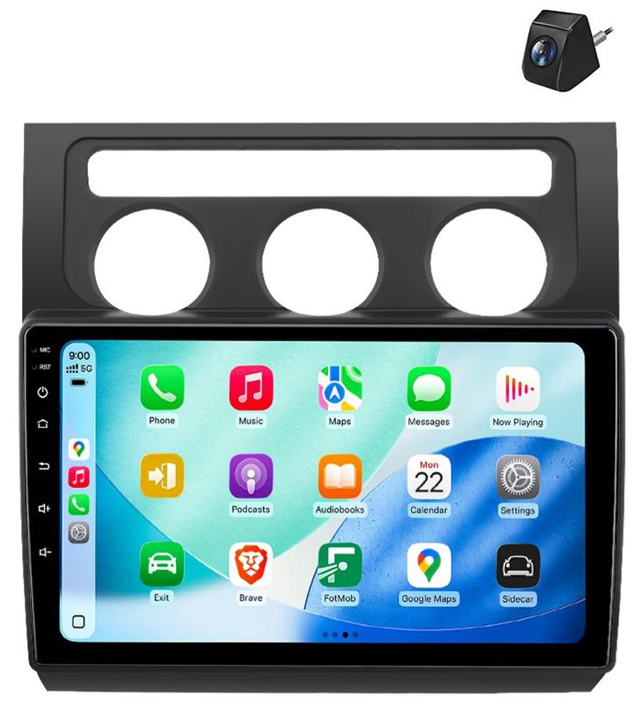 Android Autoradio 10 Zoll 64GB für VW Touran 1T1 1T2 Produktbild 