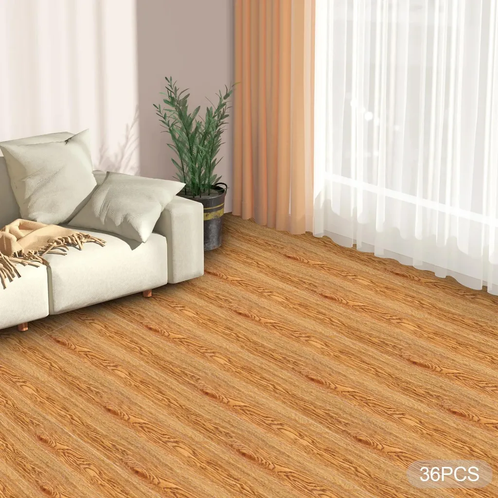 Autocollant de sol anti-dérapant KC16 résistant à l'eau grain de bois - 2