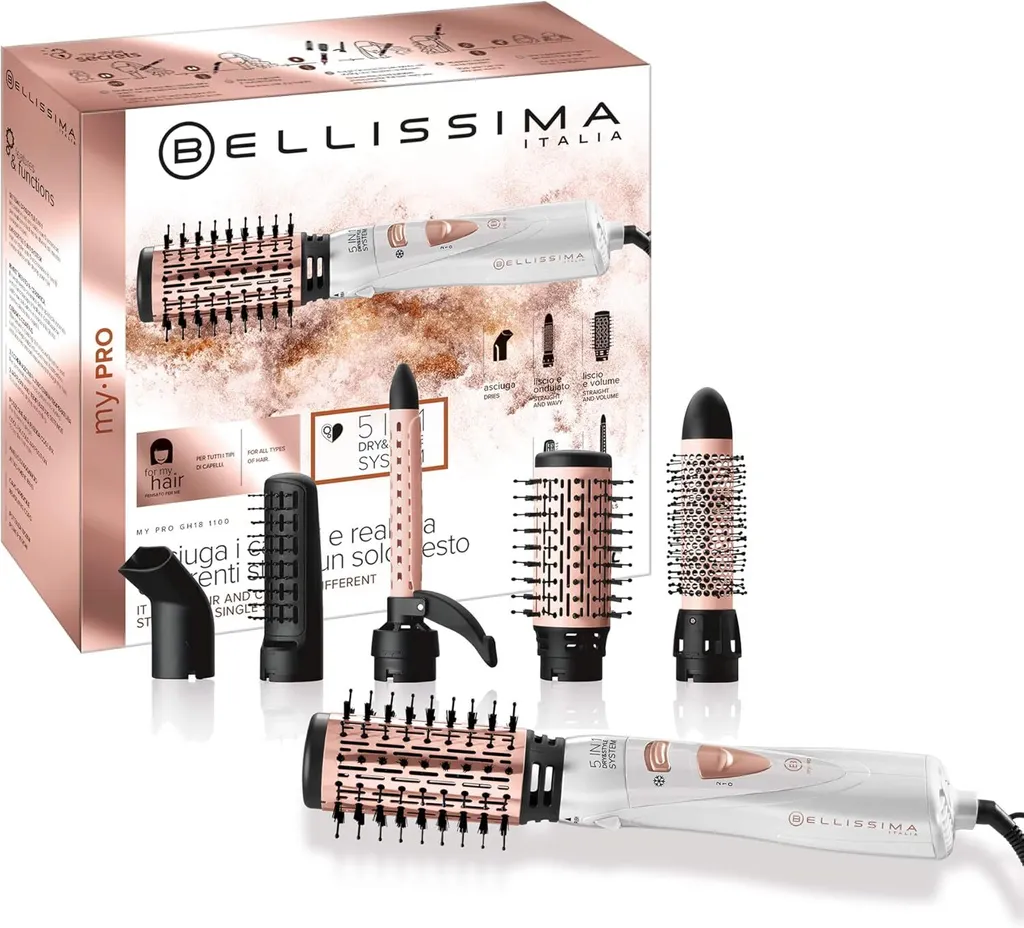 Styler 5 in 1 Capelli Lucenti | Effetto Wow con Vetroceramica