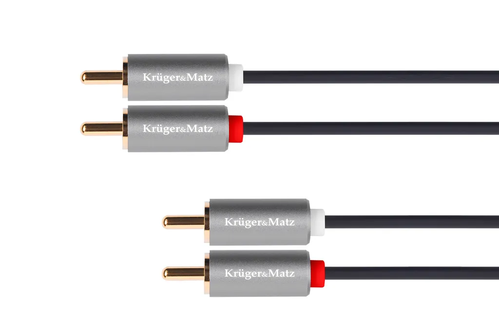 Cavo RCA 10m Kruger&Matz KM1210 a Prezzo Stock | Audio 2xRCA-2xRCA