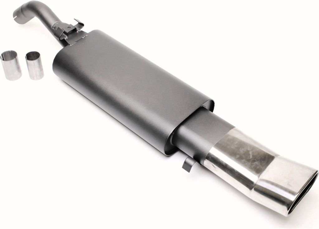 Scarico sportivo in acciaio 70x140mm DTM alto ovale svasato Immagine del prodotto 