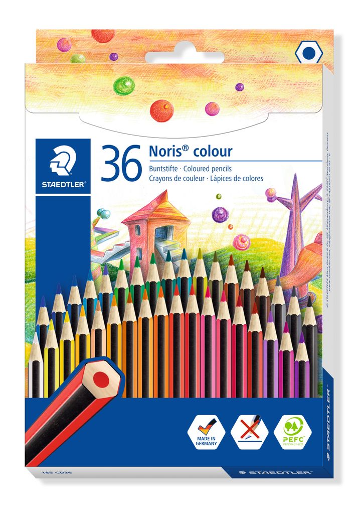 Noris® color 185 farebná ceruzka kartónová krabička s 36 Obrázok produktu 