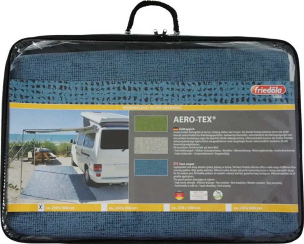 Zeltteppich Aero-Tex grün 250x400 cm Produktbild 