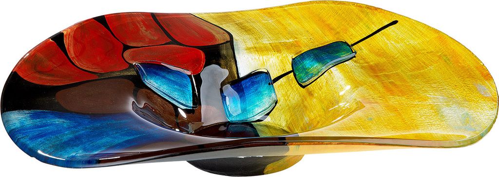 Casablanca by Gilde Dekoschale Glasart ovale Dekoschale Produktbild 