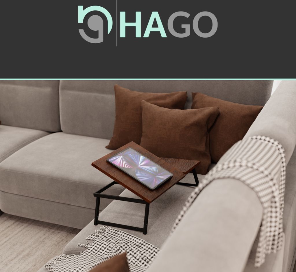 HAGO24 Laptoptisch 54x34cm Vintage Lapdesk Notebooktisch Produktbild 8