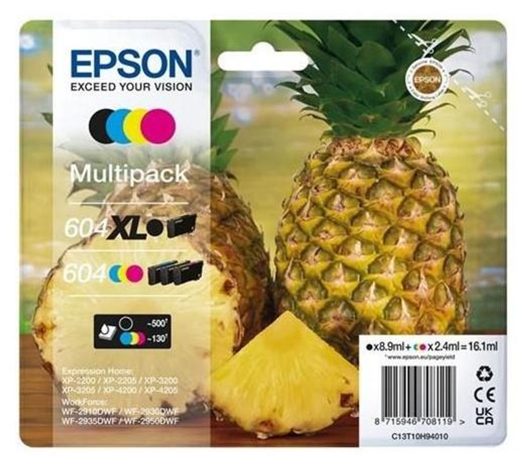 Cartouches - Multi Pack Epson No.604/604XL - T10H9 (Noir, Image du produit 
