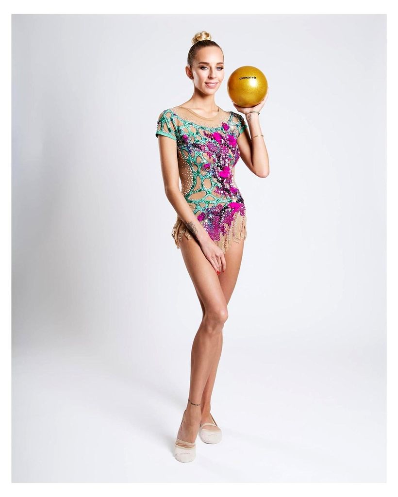 Rhythmische Sportgymnastik Ball – Metallisch mit Glitter aus PVC, 17 cm, 300 g, Trainingsgerät