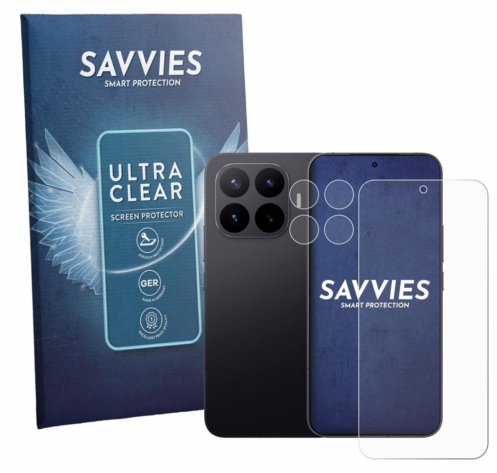 18x Für Xiaomi 17T Pro (Display+Kamera) Schutzfolie Savvies Displayschutz Display Schutz Folie Klar Transparent