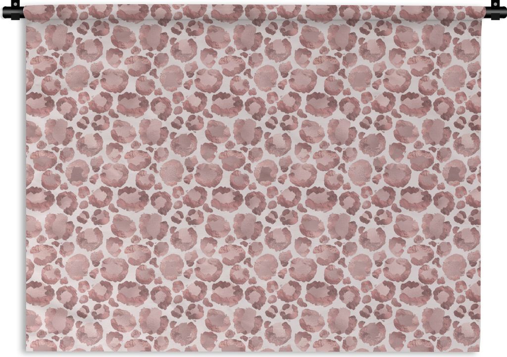 MuchoWow Wandteppich Wandbehang Pantherdruck - Rosa - Schick 150x112 cm Tapisserie Dekoration Wandtuch - Wanddecke - Wandteppiche