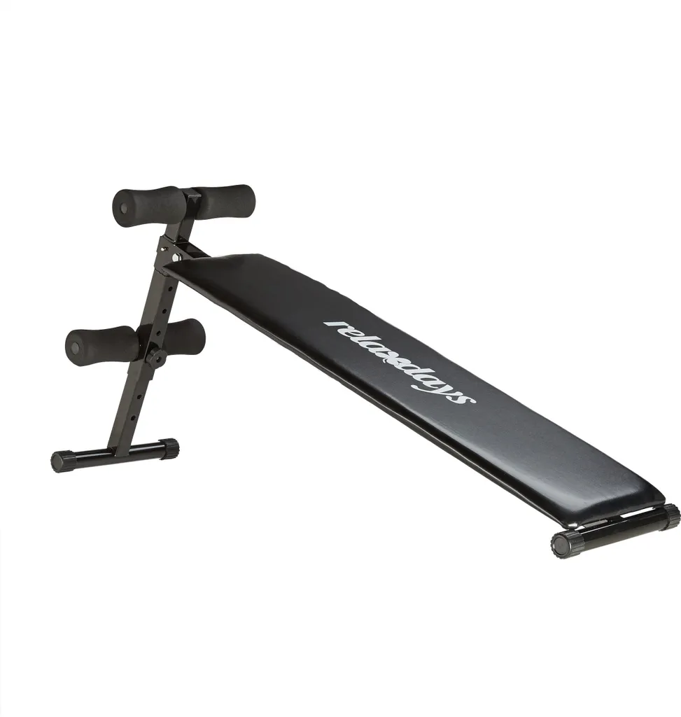 Banc Sit Up Relaxdays avec Rembourrage Confortable et Structure Acier