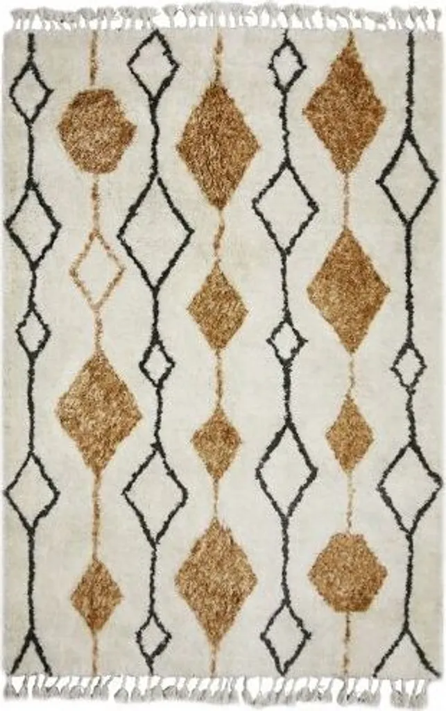 Tapis de salon grand format Shaggy Rabat 03 multicolore 160x230
