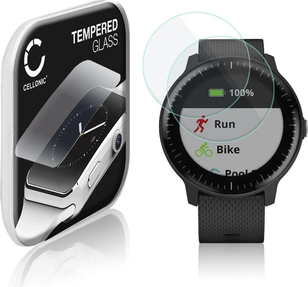 2 Vetrini Protezione Garmin vivoactive 3: Vetro Temperato Sportivo 9H