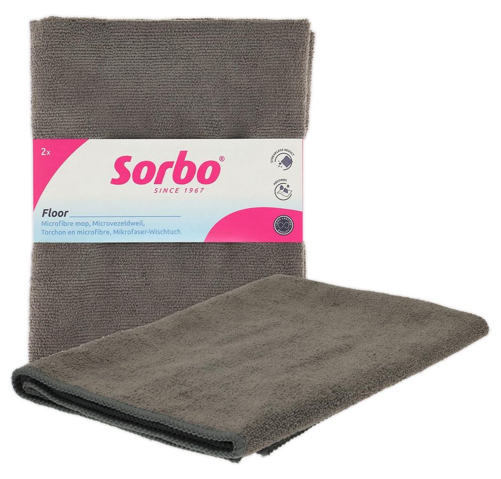 Sorbo microvezel dweil, 2 stuks, 50x60 cm Productafbeelding 