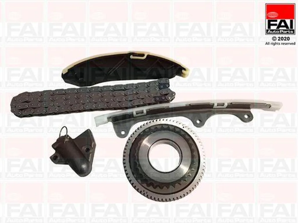 Kit chaîne distribution renforcée FAI TCK410WO qualité OE Pajero et L200