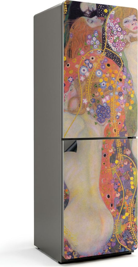 Wasserschläuche Gustav Klimt – Magnetische Kühlschrank Abdeckung – Dekorfolie magnetisch Küche – Kühlschrank Magnet Deko – selbstkleben...