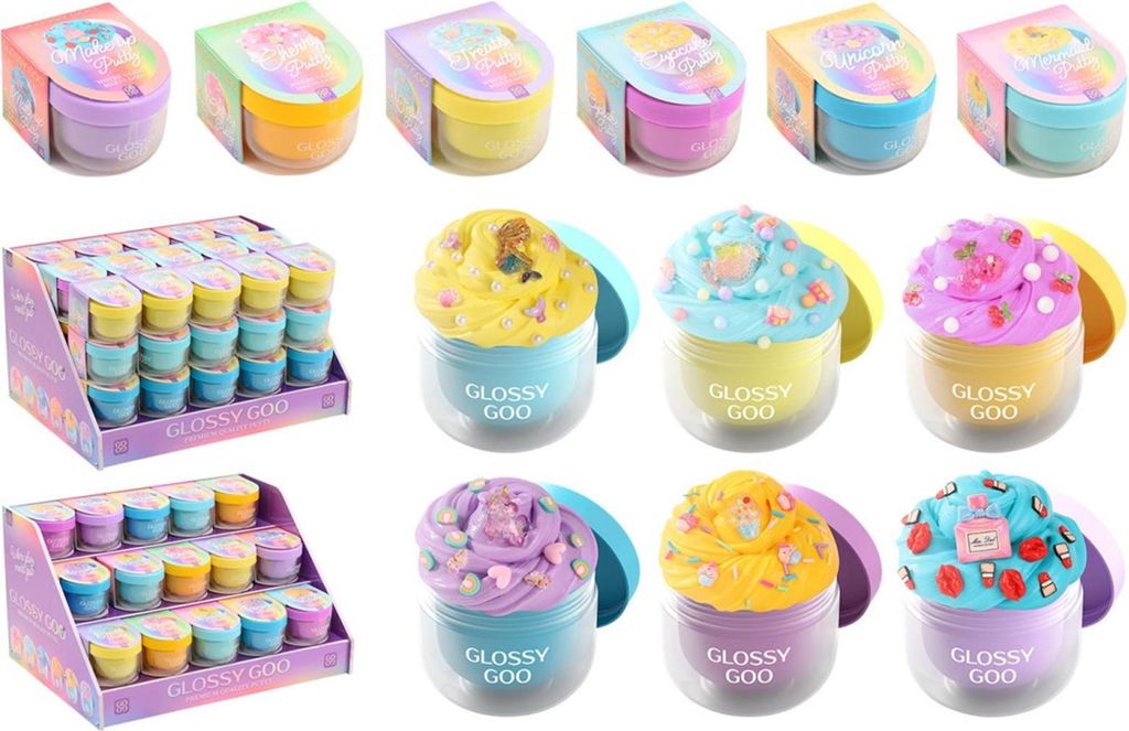 Johntoy Glossygoo Beauty Putty Display (6 assortiti, 36 Immagine del prodotto 