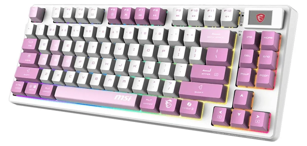 Clavier Compact MSI FORGE GK600 TKL Violet pour Setup Gamer Mobile - 3