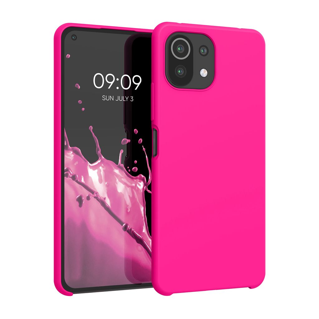 kwmobile Hülle kompatibel mit Xiaomi 11 Lite (5G) NE / Mi 11 Lite (5G) Hülle - Silikon Handy Case - Handyhülle weiche Oberfläche - kabelloses L...