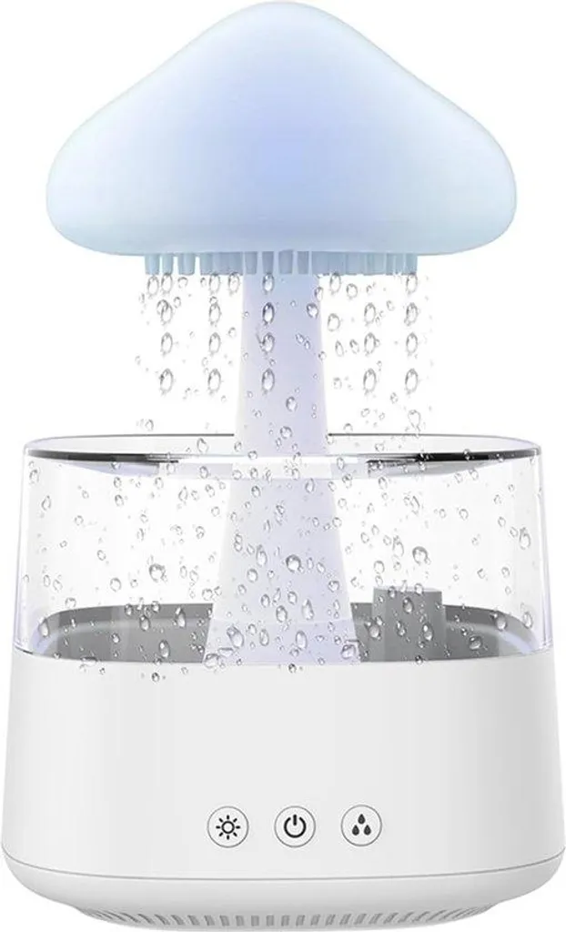 Humidificateur d'air lampe à pluie effet goutte d'eau nuage relaxant