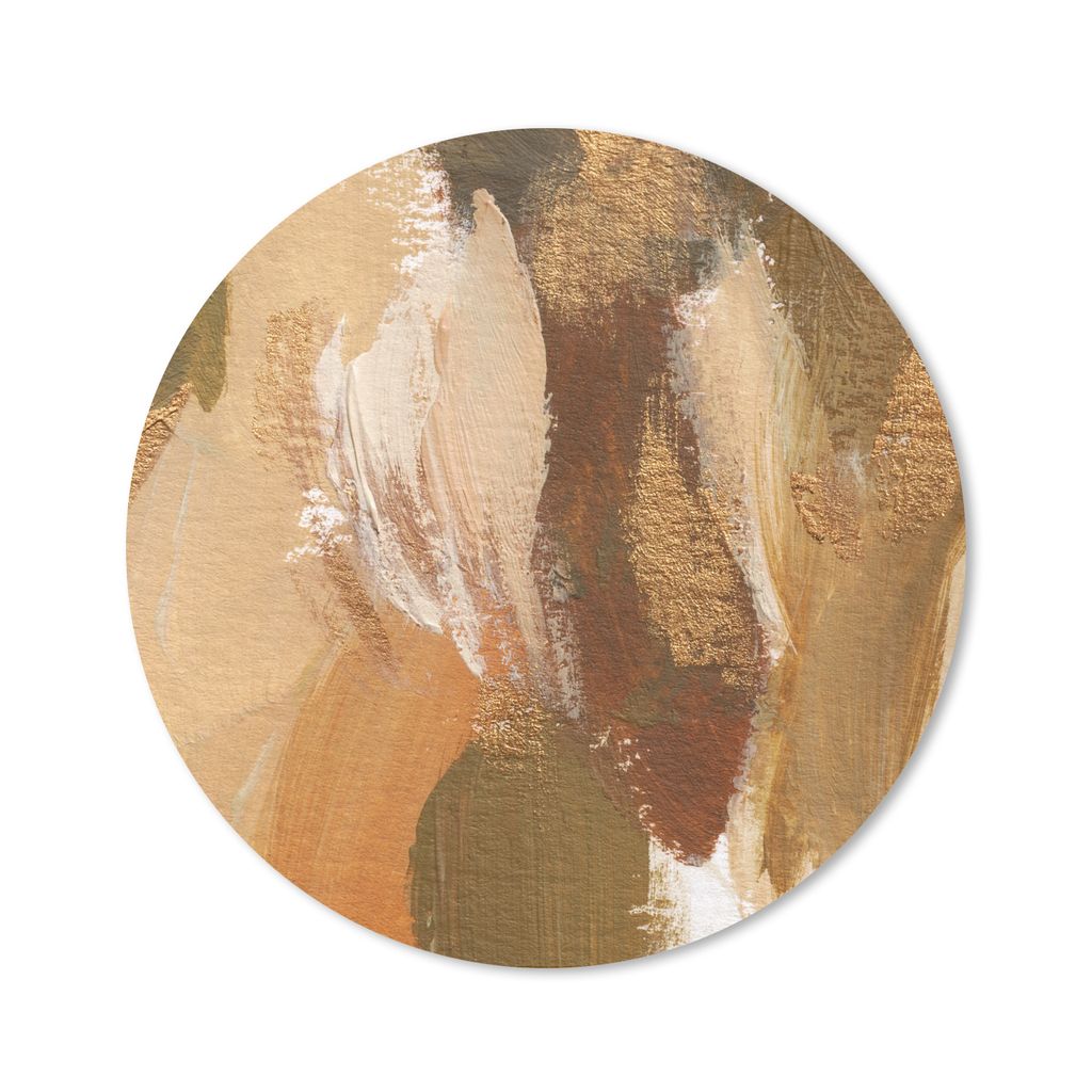 MuchoWow Mauspad Mousepad Farbe - Gold - Herbst 40x40 cm - Mousepads - Maus Mat - Pad - Mausunterlage - Schreibtisch Accessoires