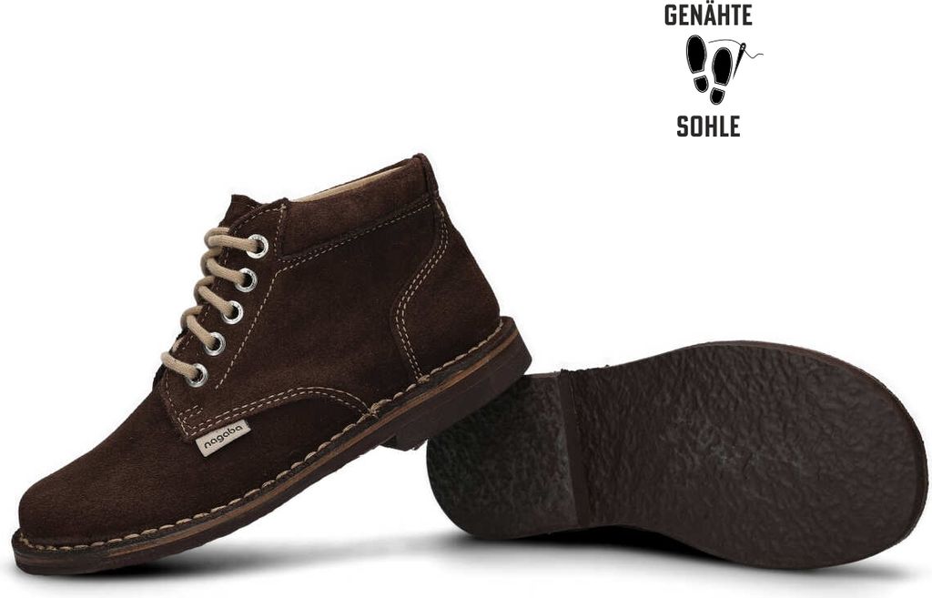 nagaba Boots Herren Stiefel Welourschuhe Leder, Produktbild 5