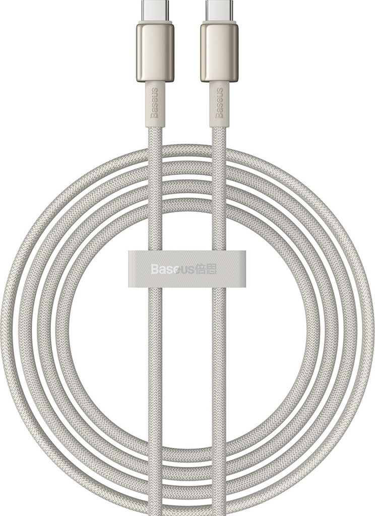 Kabel USB-C auf USB-C Baseus Tungsten Gold, 100 W, 2 m Produktbild 