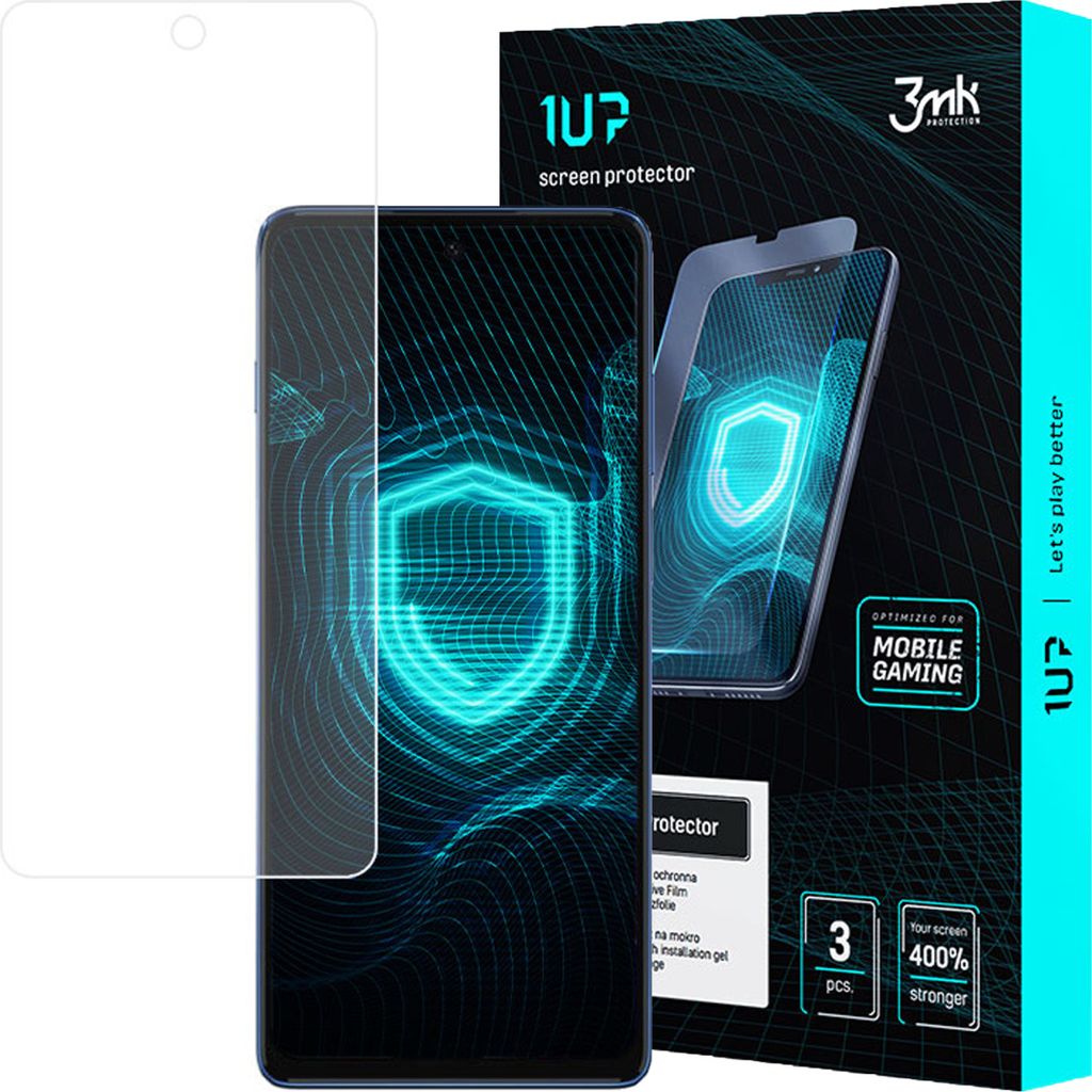 3mk Display Schutzfolie 1UP für Motorola Moto G200 5G transparent Gaming (3 Stück)