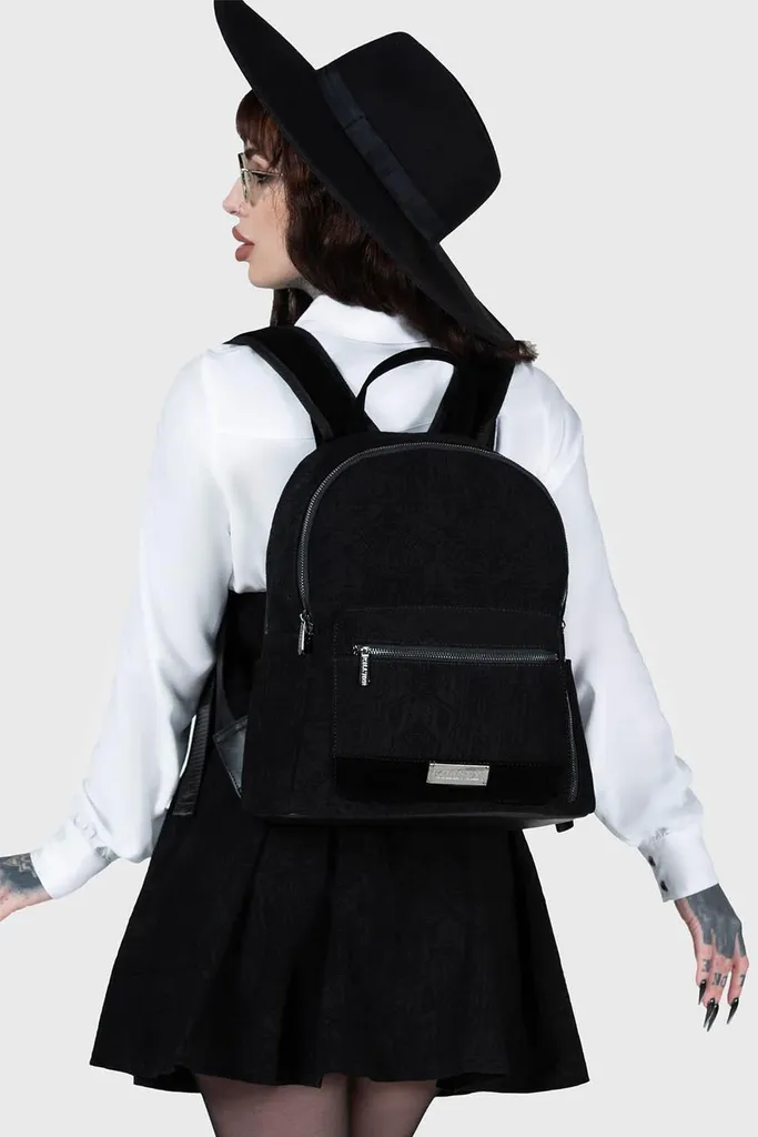 Sac à dos Killstar Noir Banished Basilica avec Détails Architecturaux