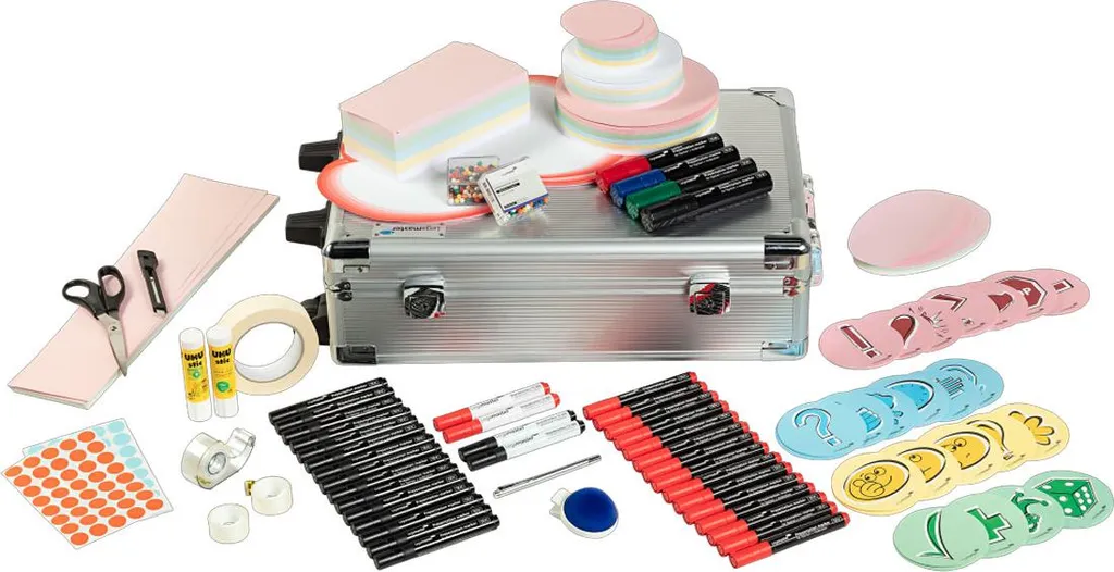 Mallette de modération Legamaster avec 3200 accessoires d'animation - 2
