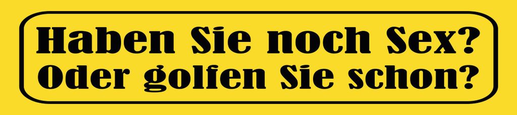 vianmo Holzschild 10x46 cm Haben Sie noch Sex oder golfen sie schon