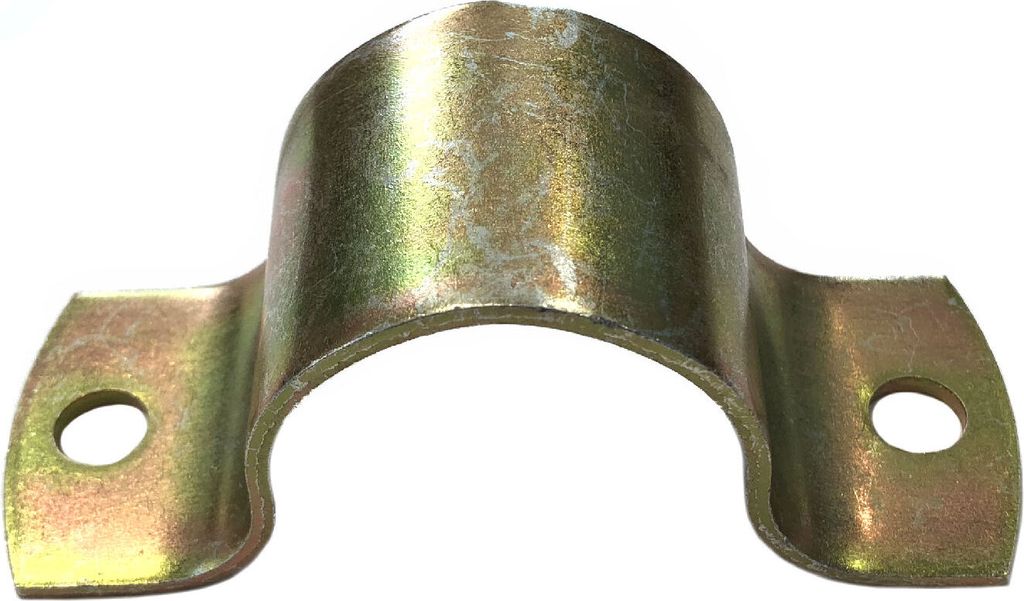 Rohrschelle für Rohr Ø 40 mm - 1 Stück galvanisch gelb verzinkt