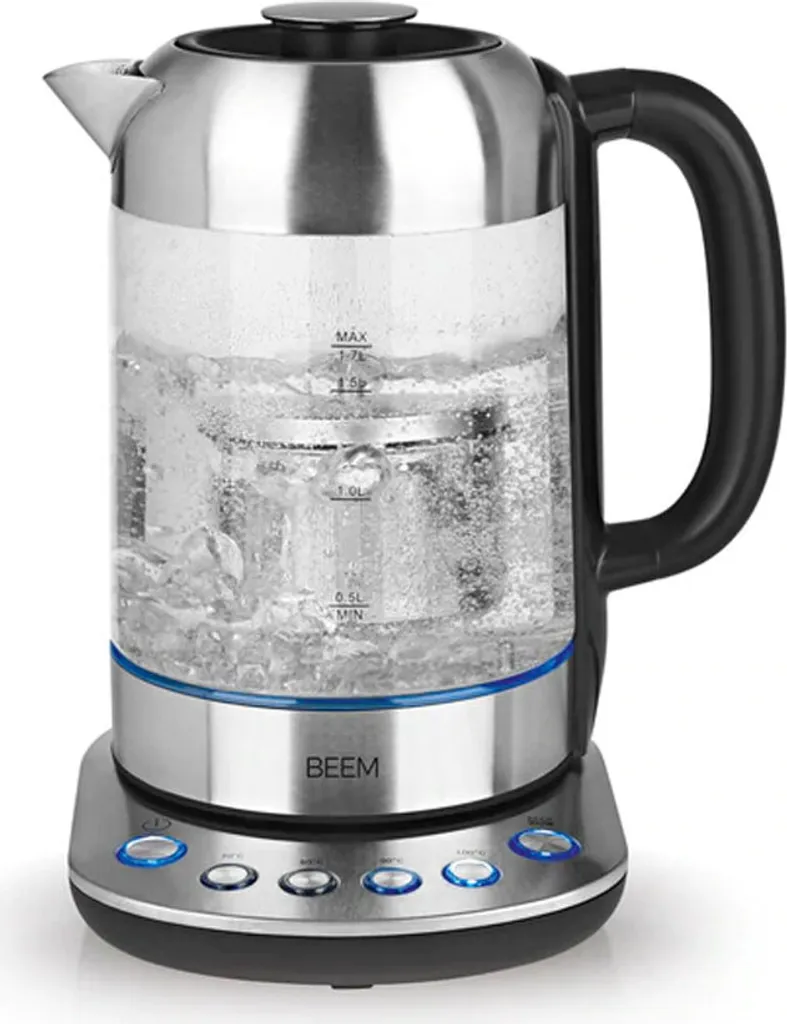 Bouilloire à température réglable avec infuseur inox amovible 1,7L