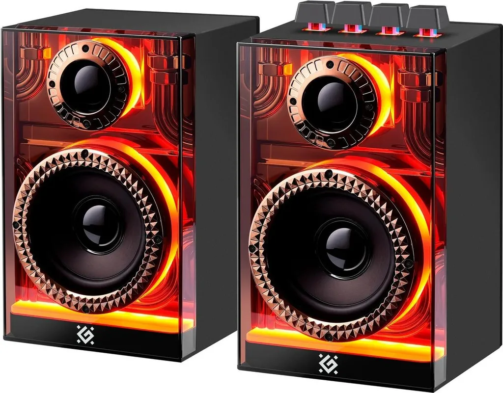 Defender FUTURO 2.0 Haut-parleurs Bluetooth 20W avec rétroéclairage RGB