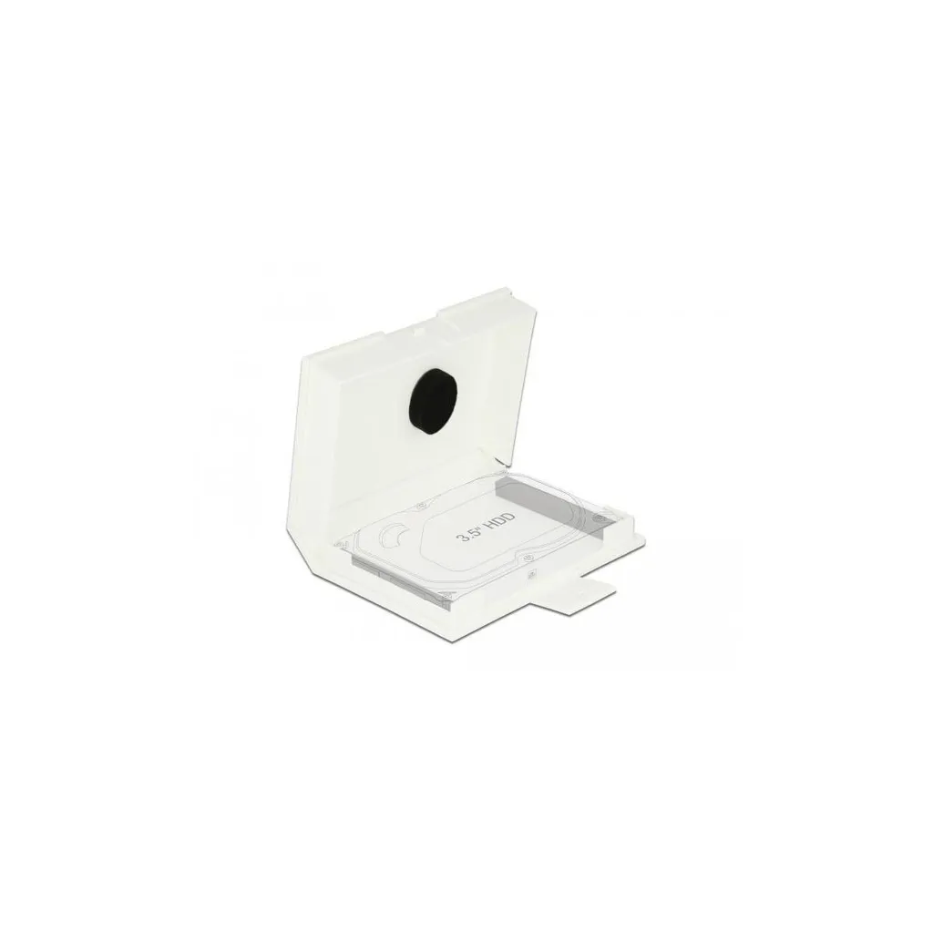 Boîte de rangement pour disque dur 3.5 blanc protection statique - 3