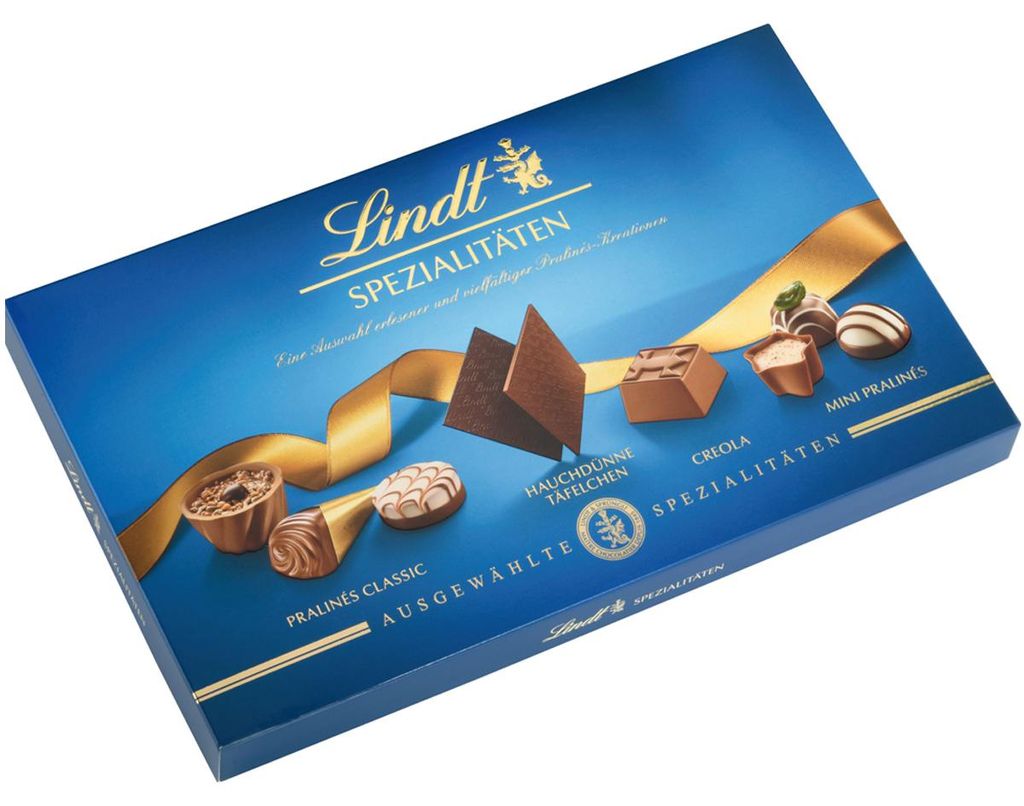Lindt Hauchdünne Täfelchen köstliche Vollmilchschokolade Produktbild 