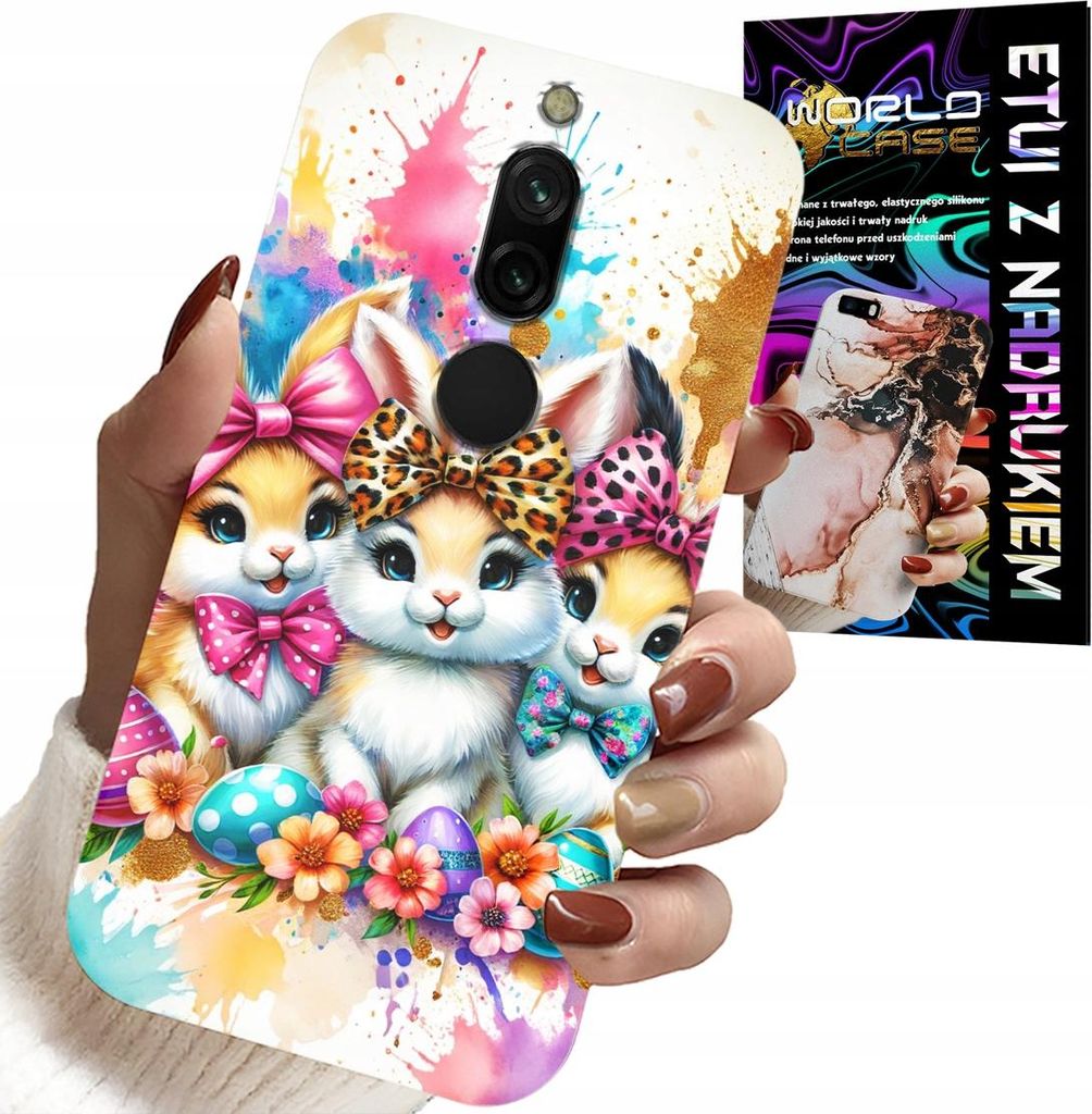 Hülle Für Xiaomi Redmi 8 - Hase, Weihnachten, Kaninchen, Ostern