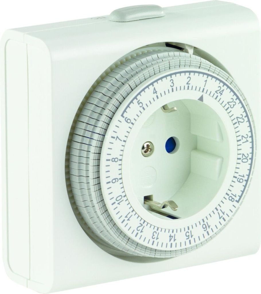 REV mechanische tijdschakelaar, compact, wit Productafbeelding 